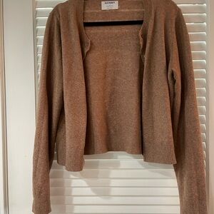 Lightly worn Old Navy SoSoft Lite Crop Cardigan- Mushroom (brown) size medium